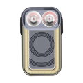 MAGICSHINE Svetlo SEEMEE 100AD RADAR zadné 7f USB čierne