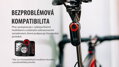 MAGENE Svetlo L508 RADAR zadné 7f USB čierne