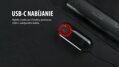 MAGENE Svetlo L508 RADAR zadné 7f USB čierne