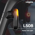 MAGENE Svetlo L508 RADAR zadné 7f USB čierne
