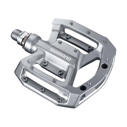 SHIMANO Pedále MTB Flat PD-GR500 streborné