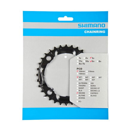SHIMANO Prevodník 32z. FC-M590 Deore čierny 104mm