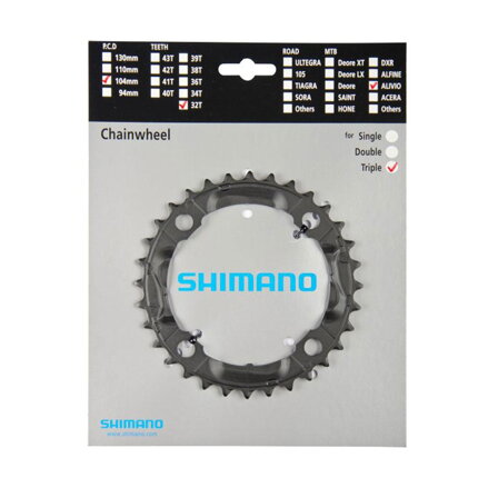 SHIMANO Prevodník 32z. FC-M430 Alivio 9-k. čierny 104mm