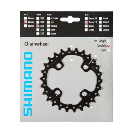 SHIMANO Prevodník 26z. FC-M675 SLX 64mm