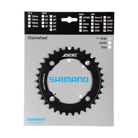 SHIMANO Prevodník 34z. FC-M640 ZEE čierny 104mm