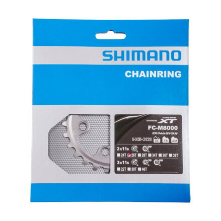 SHIMANO Prevodník 26z. FC-M8000 XT 36/26z. čierny 64mm