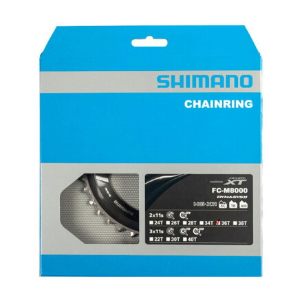 SHIMANO Prevodník 36z. FC-M8000 XT 36/26z. čierny 96mm