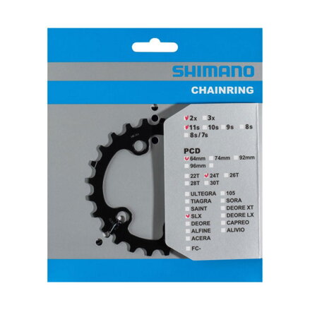 SHIMANO Prevodnik 24z. FC-M7000 SLX 34/24z. čierny 64mm