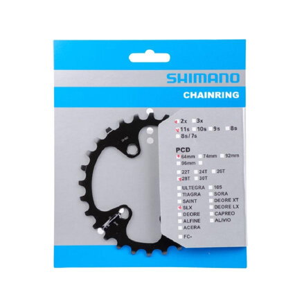 SHIMANO Prevodnik 28z. FC-M7000 SLX 38/28z. čierny 64mm
