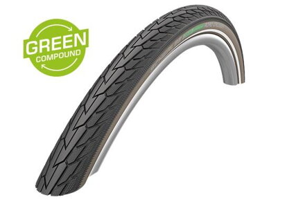 SCHWALBE Plášť ROAD CRUISER (42-622) 28x1.60 700x40C K-Guard 50EPI 705g Coffe reflex  Green