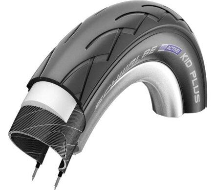 SCHWALBE Plášť KID PLUS (47-203) 12x1.75 PunctureGuard 50EPI 350g Čierny