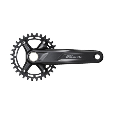 SHIMANO Stred Deore FC-M5100 175mm 30z. 10/11-k. čierny dvojdielny bez ložísk