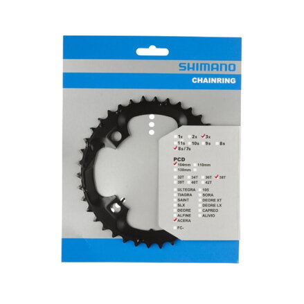 SHIMANO Prevodník 38z. FC-M361 čierny 104mm