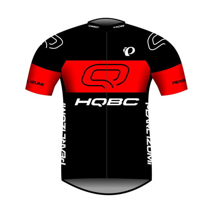 HQBC Dres QPI TEAM 2021 krátky rukáv čierna/červená