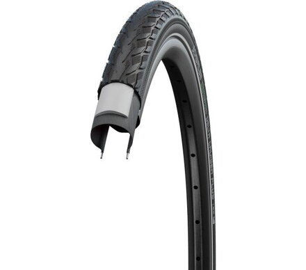 SCHWALBE Plášť DELTA CRUISER PLUS (47-559) 26x1.75 PunctureGuard 50EPI 895g Reflex  Green