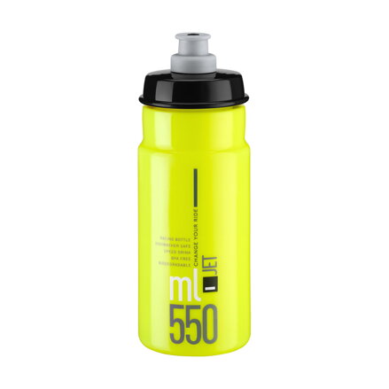 ELITE Fľaša JET 550 žltá čierne logo