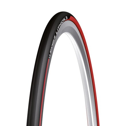 MICHELIN Plášť LITHION3 700x23C (23-622) 60TPI 225g červený pás skladací