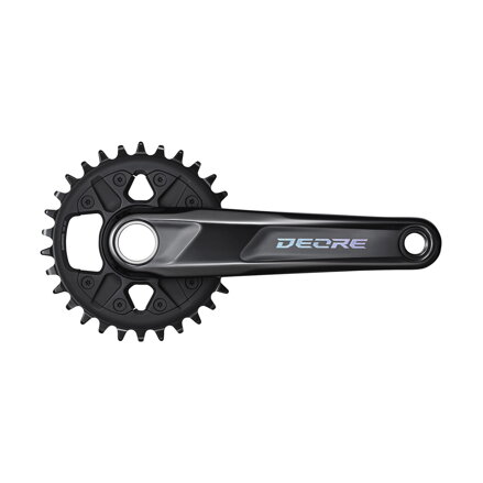 SHIMANO Stred Deore FC-M6100 170mm 30z. 12-k. čierny dvojdielny bez ložísk