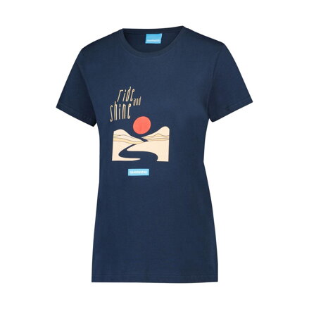 SHIMANO Tričko dámske GRAPHIC TEE navy modré