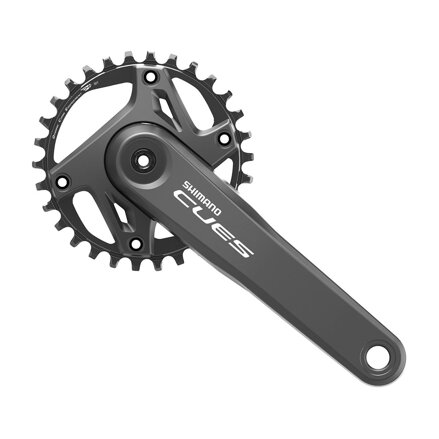 SHIMANO Stred Cues FC-U6000 175mm 30z. 9/10/11-k. čierny dvojdielny  bez ložísk