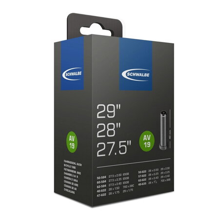 SCHWALBE Duša AV19 27.5x2.00/2.35 29x1.75/2.40 40mm (40/62-584/635) 220g
