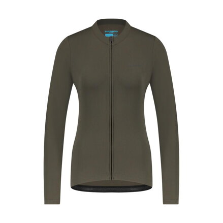 SHIMANO Dres dámsky KAEDE THERMAL LONG zelený