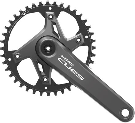 SHIMANO Stred Cues U6000 175mm 40z. 9/10/11-k. čierny dvojdielny  bez ložísk