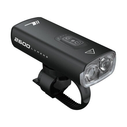 LONGUS Svetlo CUBRIN 2600 predné 12f USB, čierne