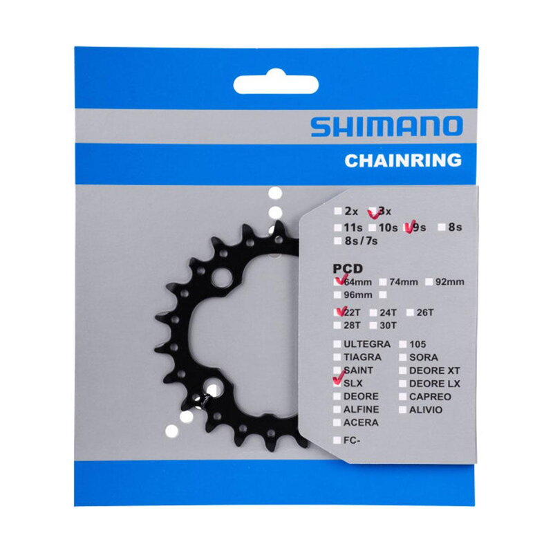 SHIMANO Prevodnik 22z. FC-M660/617 SLX/Deore 10-k. čierny 64mm SHIMANO Prevodnik 22z. FC-M660/617 SLX/Deore 10-k. čierny 64mm