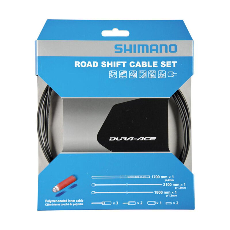 SHIMANO Kabeláž radiaca cestná Polymér komplet čierna SHIMANO Kabeláž radiaca cestná Polymér komplet čierna