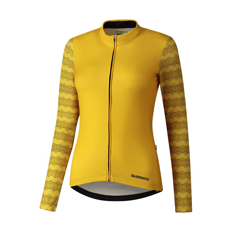 SHIMANO Dres dámsky KAEDE PRINTED LONG žltý SHIMANO Dres dámsky KAEDE PRINTED LONG žltý