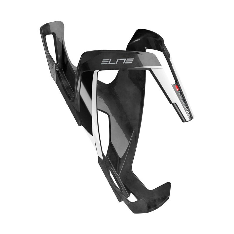 ELITE Košík VICO CARBON čierno/biely lesklý ELITE Košík VICO CARBON čierno/biely lesklý