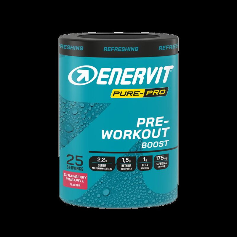 ENERVIT Nápoj PRE-Workout Boost - Jahoda/Ananas 313g ENERVIT Nápoj PRE-Workout Boost - Jahoda/Ananas 313g